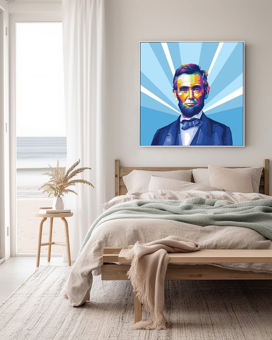 Abraham Lincoln - Pop Art Canvas Print