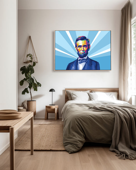 Abraham Lincoln - Pop Art Canvas Print