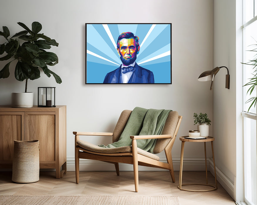 Abraham Lincoln - Pop Art Canvas Print