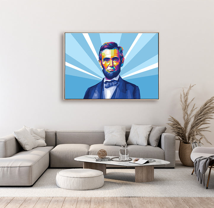 Abraham Lincoln - Pop Art Canvas Print