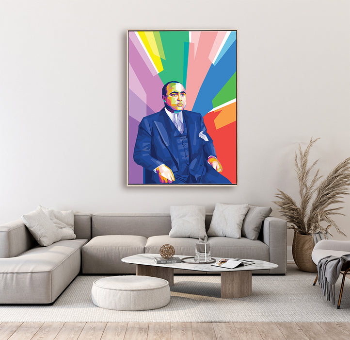 Al Capone - Portrait - Canvas Print