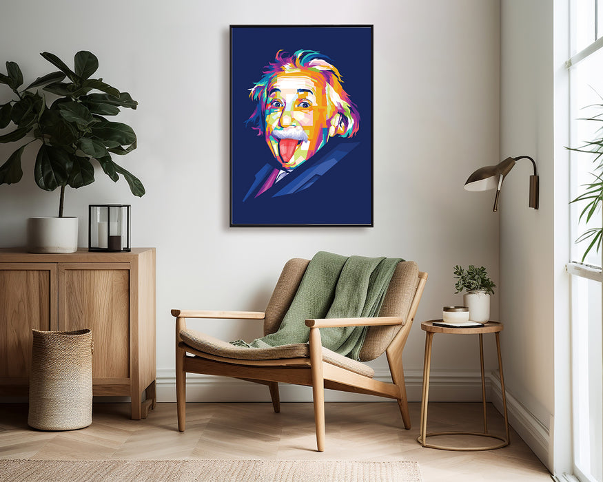 Albert Einstein Portrait - Canvas Poster