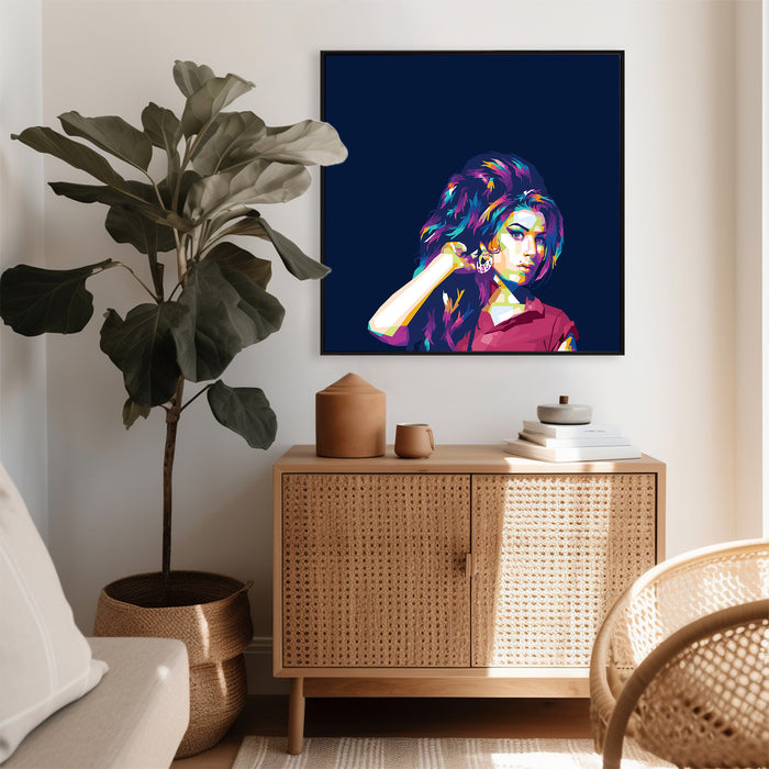 Amy Winehouse Portrait - Canvas Poster