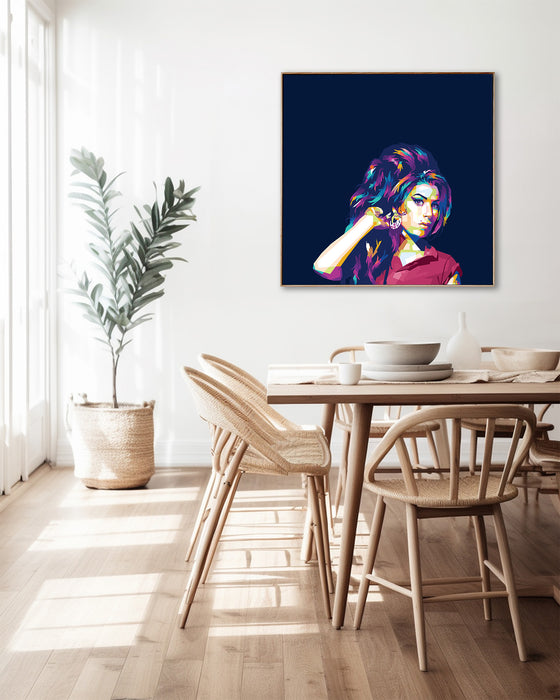 Amy Winehouse Portrait - Canvas Poster