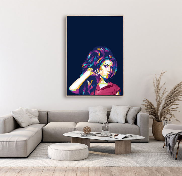 Amy Winehouse Portrait - Canvas Poster