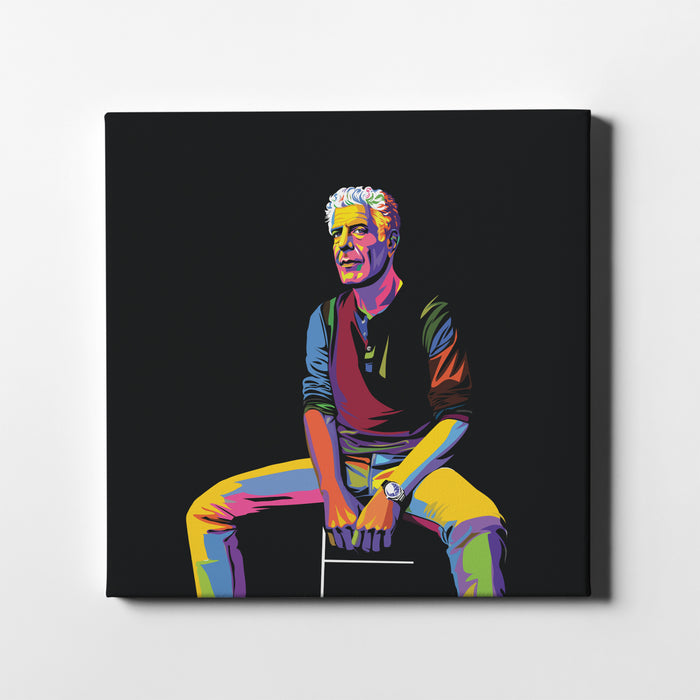 Anthony Bourdain Mighty Portrait - Canvas Print