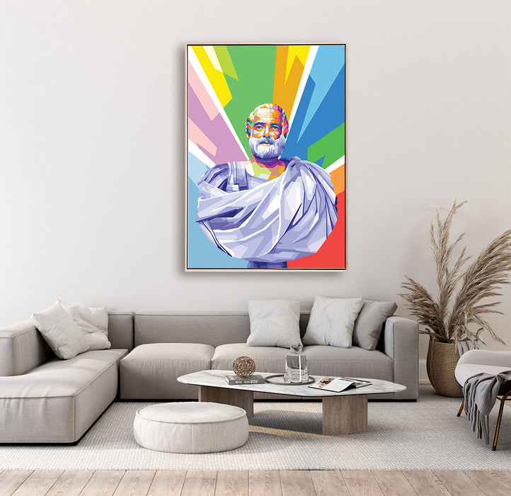 Aristotle - Live Statue - Canvas Art Print