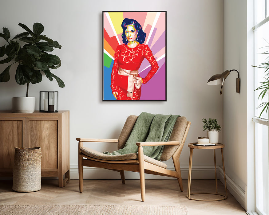 Bettie Page - Queen of Pinups - Canvas Art Print