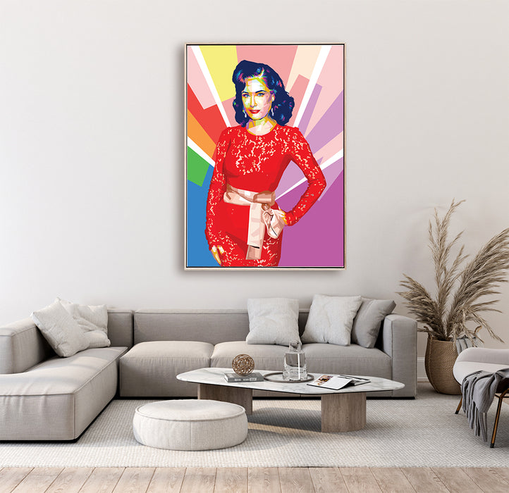 Bettie Page - Queen of Pinups - Canvas Art Print