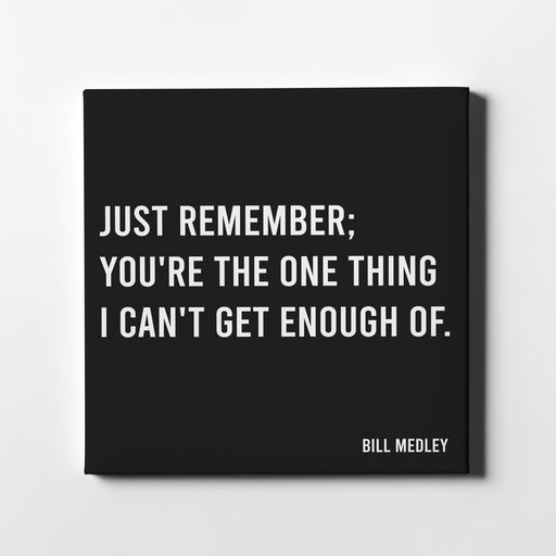 Bill Medley famous song lyrics "Just remember; You're the one thing I can't get enough of."