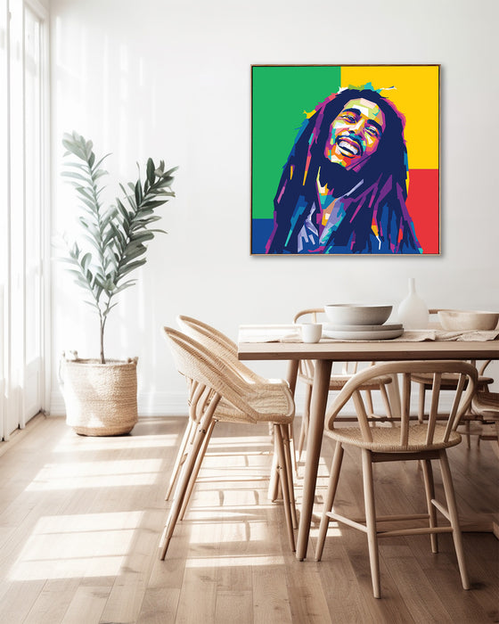 Bob Marley Portrait - Laughing - Canvas Print