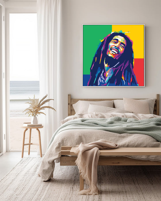 Bob Marley Portrait - Laughing - Canvas Print