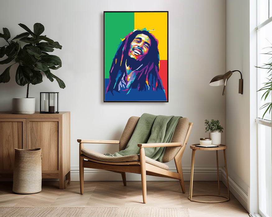 Bob Marley Portrait - Laughing - Canvas Print