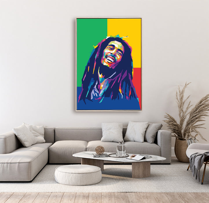 Bob Marley Portrait - Laughing - Canvas Print