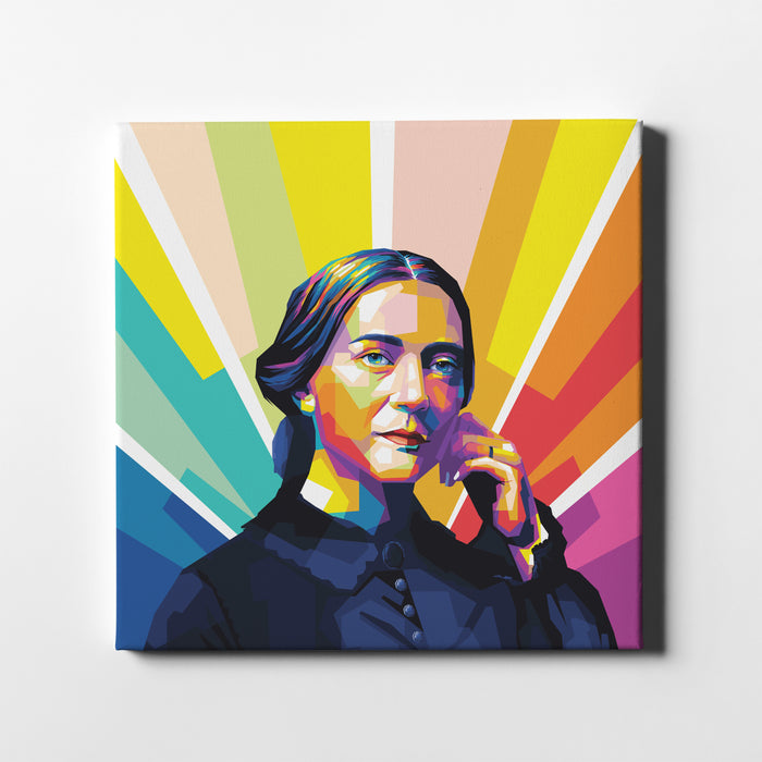 Clara Schumann - German Pianist - Pop Art Canvas Print