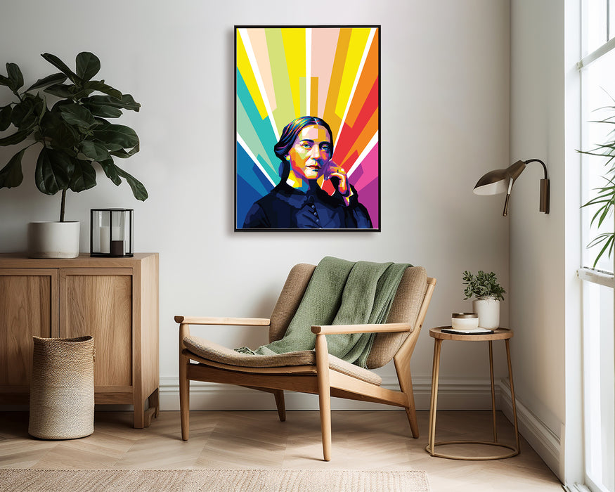 Clara Schumann - German Pianist - Pop Art Canvas Print