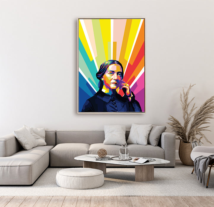 Clara Schumann - German Pianist - Pop Art Canvas Print