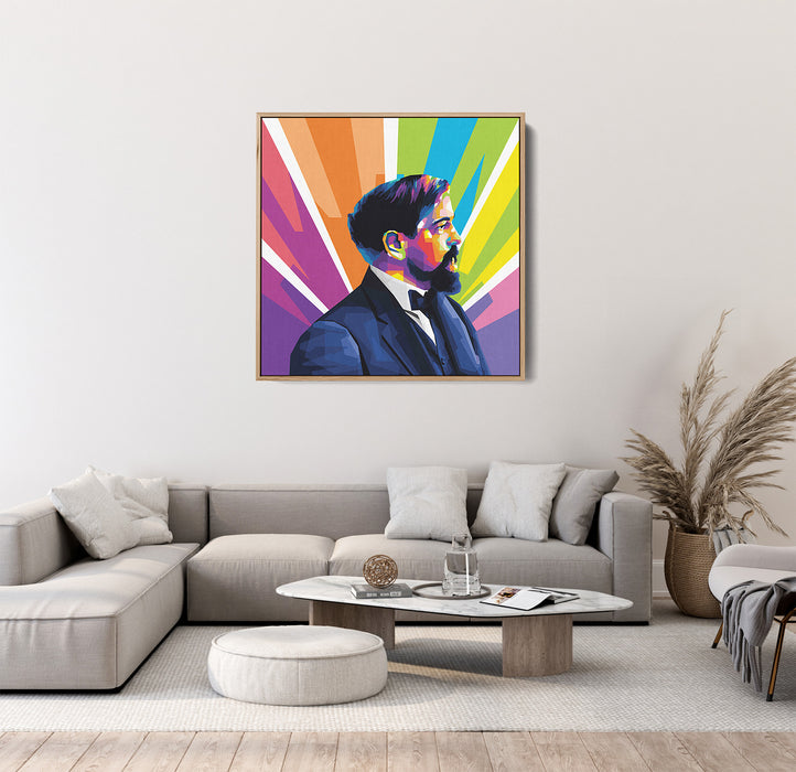 Claude Debussy Portrait - French Composer - Canvas Art Print