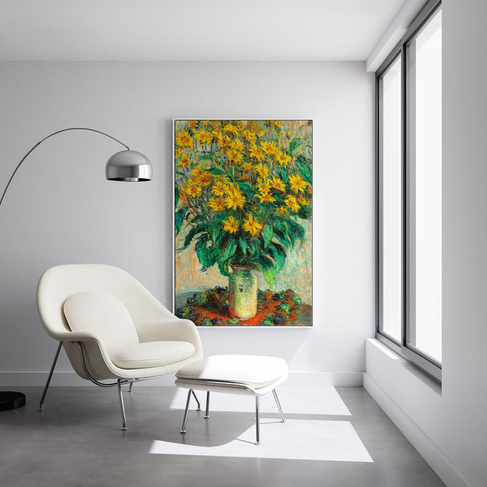 Claude Monet - Jerusalem Artichoke Flowers - Canvas Art Print