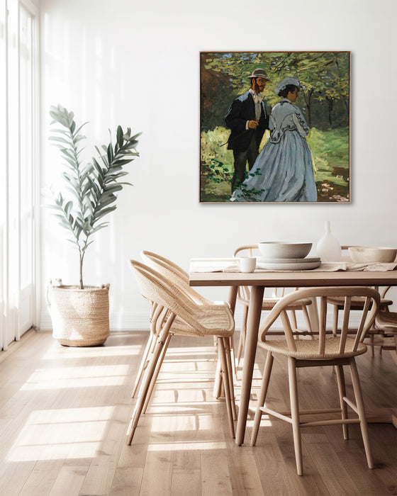 Claude Monet - Bazille and Camille - Canvas Art Print