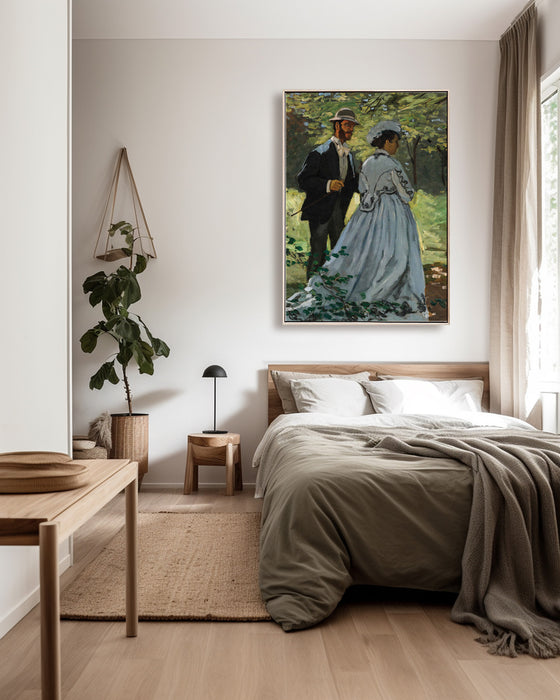 Claude Monet - Bazille and Camille - Canvas Art Print