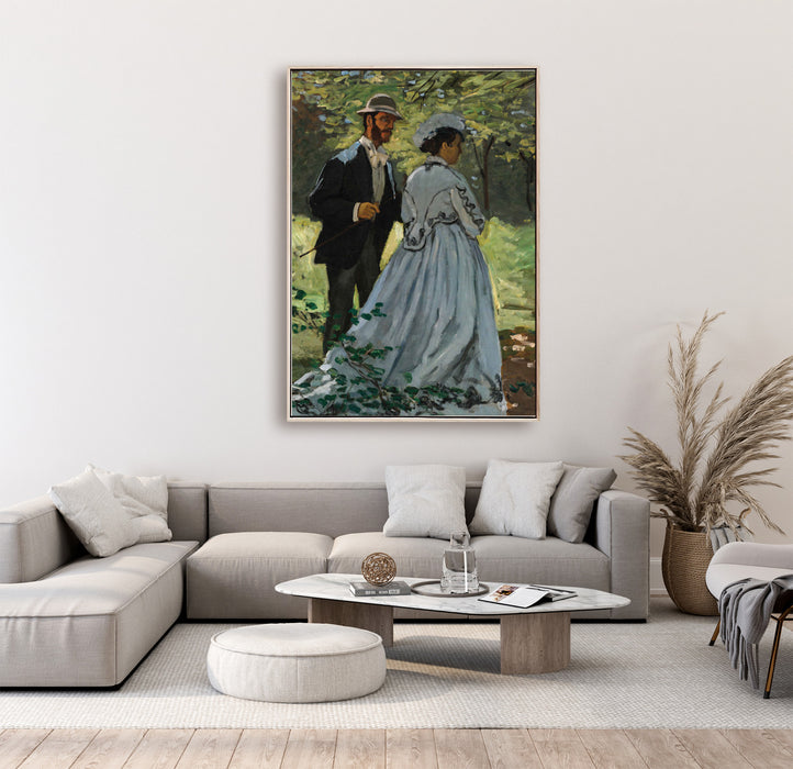 Claude Monet - Bazille and Camille - Canvas Art Print