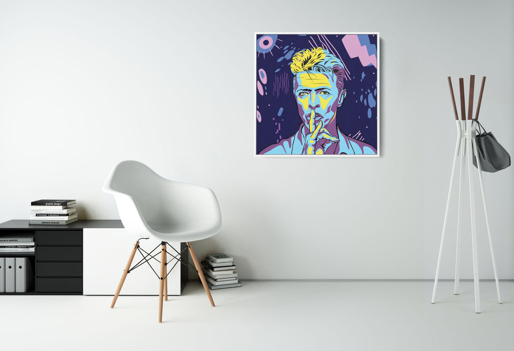 David Bowie - Colorful Portrait - Canvas Print