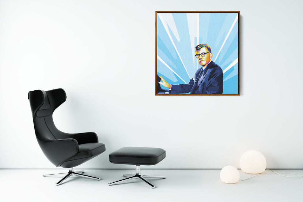 Dmitri Shostakovich - Portrait - Pop Art Canvas Print