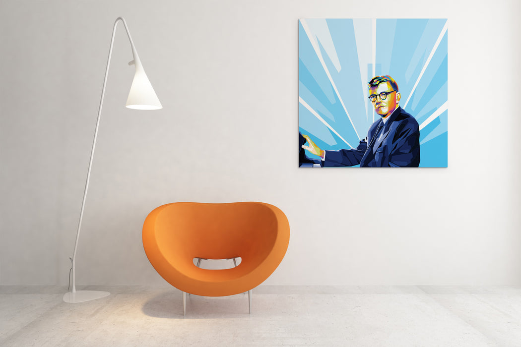 Dmitri Shostakovich - Portrait - Pop Art Canvas Print