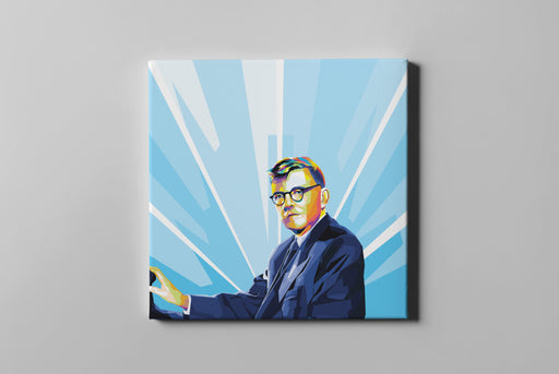 Modern Pop Art Poster of Dmitri Shostakovich .