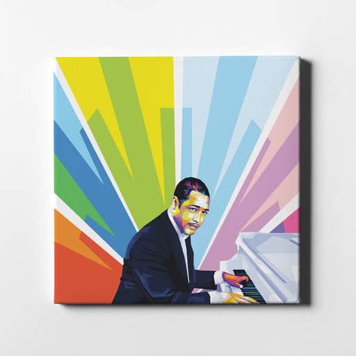 Duke Ellington pop art canvas art print.