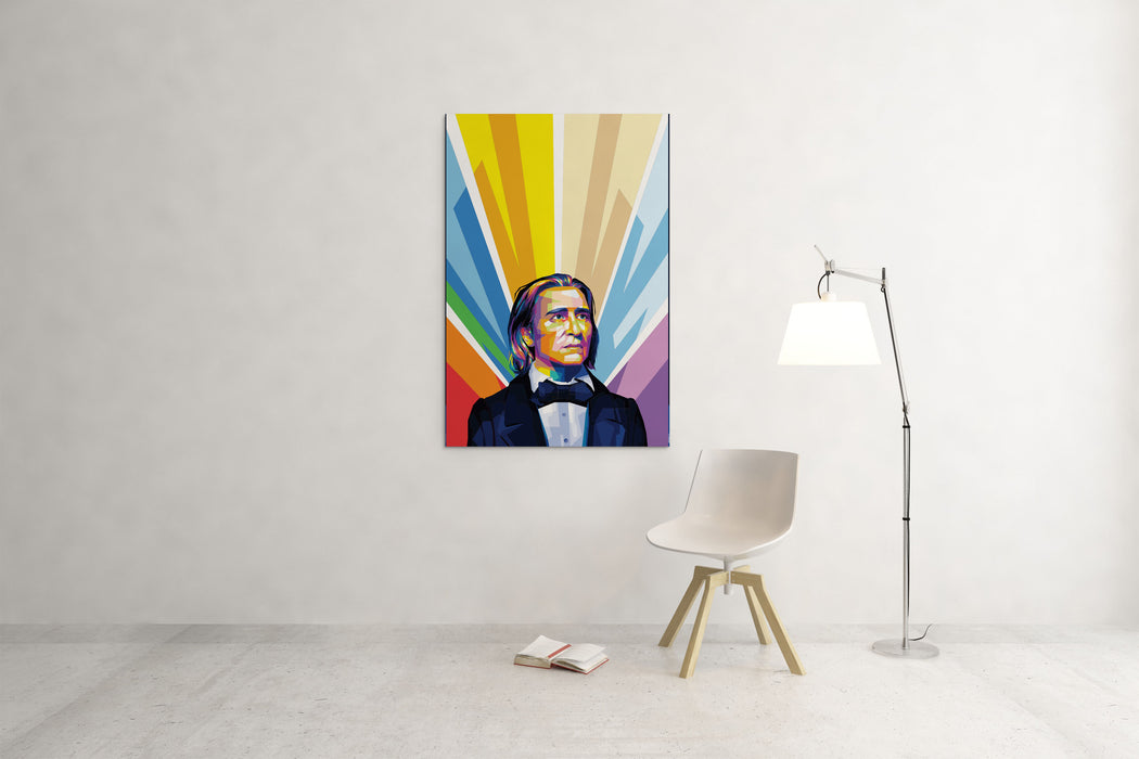 Franz Liszt - Hungarian Composer - Pop Art Canvas Print