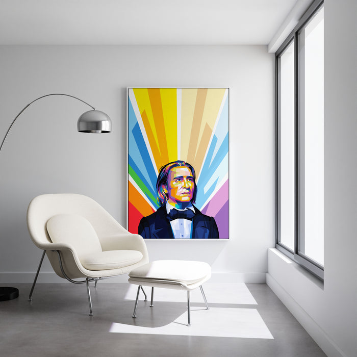 Franz Liszt - Hungarian Composer - Pop Art Canvas Print