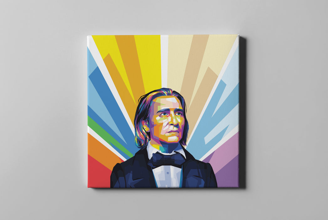 Franz Liszt - Hungarian Composer - Pop Art Canvas Print