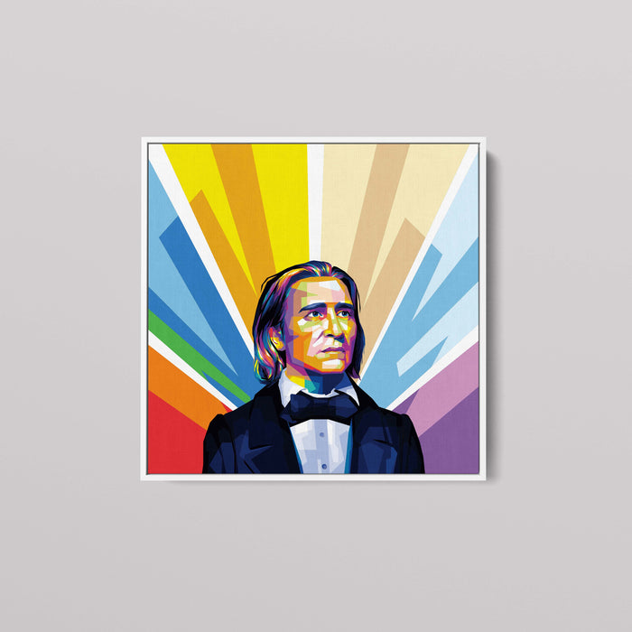 Franz Liszt - Hungarian Composer - Pop Art Canvas Print