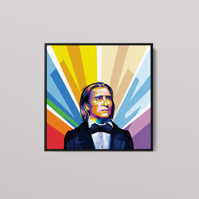 Franz Liszt - Hungarian Composer - Pop Art Canvas Print