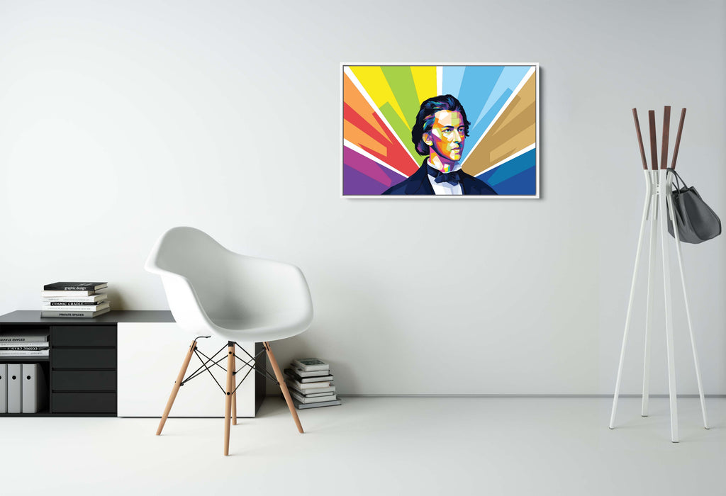 Frederic Chopin - Portrait - Pop Art Canvas Print