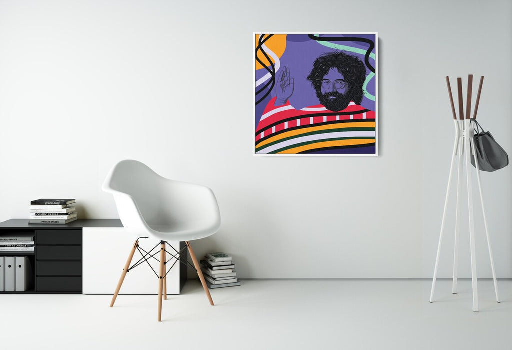 Jerry Garcia - Colorful Portrait - Canvas Print