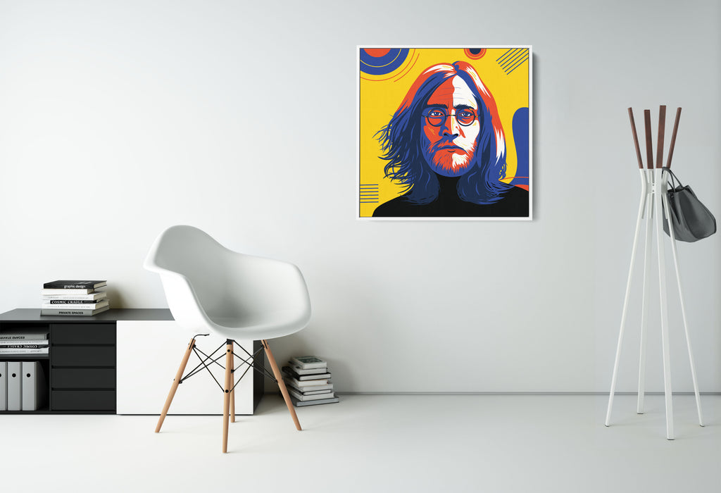 John Lennon - Colorful Portrait - Canvas Print