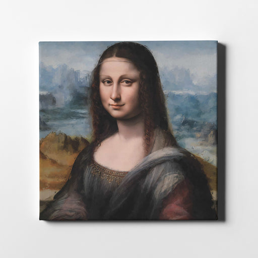 Modern art poster of Leonardo da Vinci's Mona Lisa.