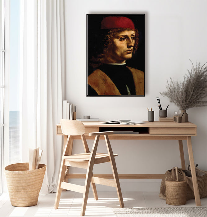 Leonardo da Vinci - Portrait of a Musician - Canvas Art Print