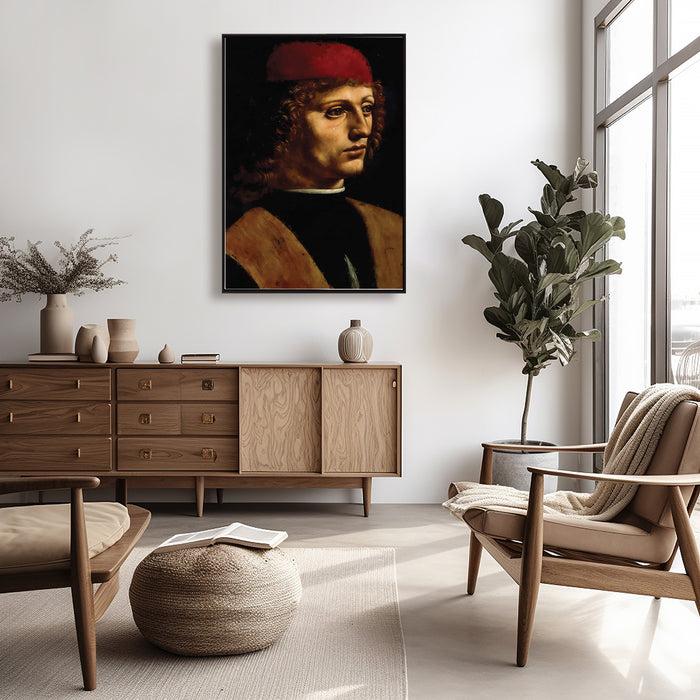 Leonardo da Vinci - Portrait of a Musician - Canvas Art Print