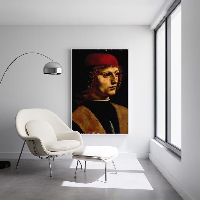 Leonardo da Vinci - Portrait of a Musician - Canvas Art Print