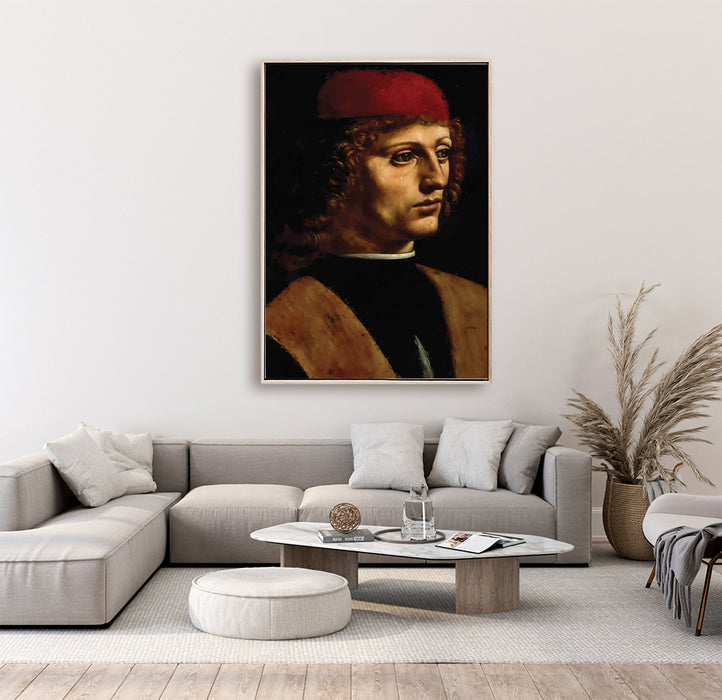 Leonardo da Vinci - Portrait of a Musician - Canvas Art Print