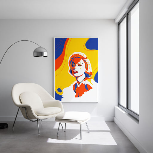 Modern pop art poster of Marilyn Monroe.