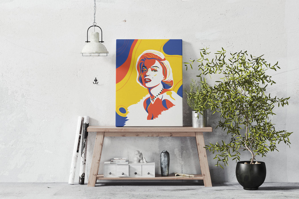 Marilyn Monroe - Colorful Portrait - Canvas Art Print