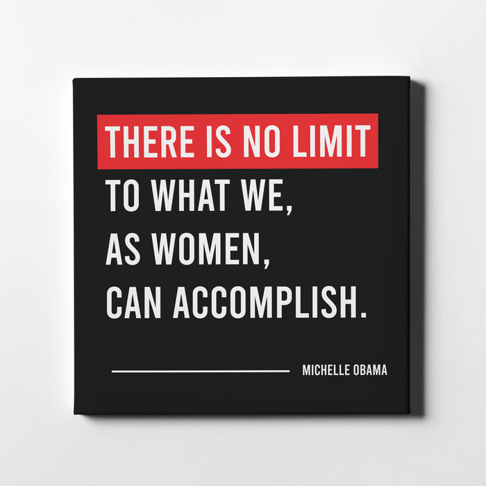 Minimalist Poster with Michelle Obama Quote