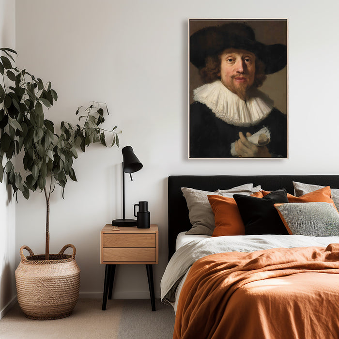 Rembrandt - Man with a Sheet of Music - Canvas Art Print