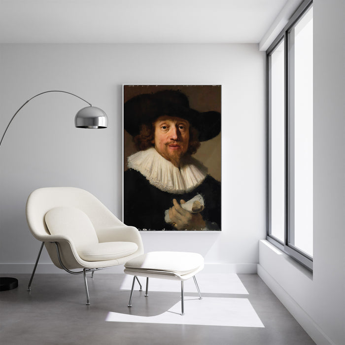 Rembrandt - Man with a Sheet of Music - Canvas Art Print