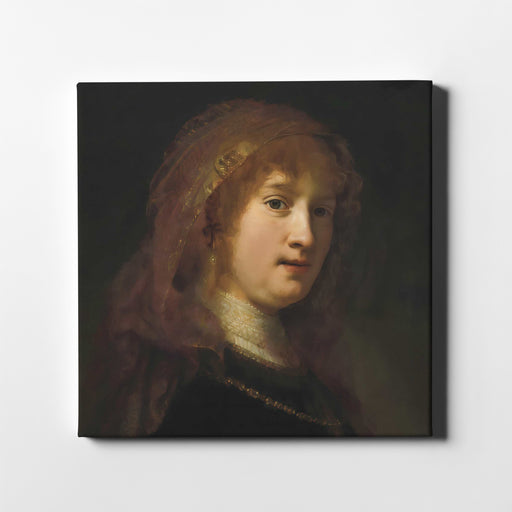 Modern art poster of Rembrandt's Saskia van Uylenburgh 